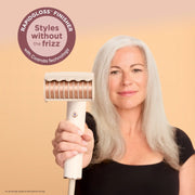 Shark HD332 SpeedStyle RapidGloss Finisher and High-Velocity Dryer - Silk Curly & Coily, White