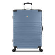SWISSGEAR Edge Hardside Large Checked Spinner Luggage, Expandable 2 Inches, 8 Spinner Wheels, TSA-Approved Lock, Slate Blue