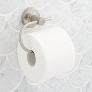 Signature Hardware 483954 Lexia Wall Mounted Euro Toilet Paper Holder, Brushed Nickel