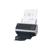 Fujitsu fi-8150 Color Duplex Document Scanner, 50 ppm, 600 dpi Optical Resolution, 100-Sheet Automatic Document Feeder, USB 3.2 and Ethernet Connectivity, Black