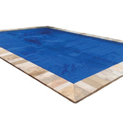 In The Swim Solar Pool Cover, 20 x 40 ft Blue Rectangle, 8 Mil Polyethylene, UV Resistant, Cut-To-Fit Design