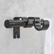 Better Homes & Gardens Adjustable Matte Black Add-On Curtain Rod Kit, 5/8 Inch, 32 to 120 Inches