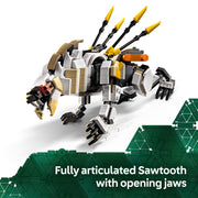 LEGO Horizon Adventures Aloy & Varl vs. Shell-Walker & Sawtooth Building Toy, 768 Pieces, Multicolor, 77037