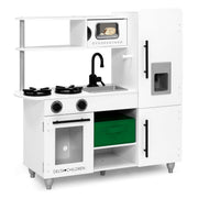 Delta KT86593GN-1652 Children Deluxe Modern Toy Kitchen Playset White