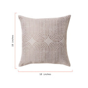 Beautiful by Drew Barrymore Decorative Outdoor Pillow, 18 x 18 in, Stone, Floral Pattern, Solution Dyed Polyester