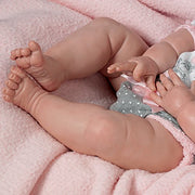 The Ashton-Drake Galleries So Truly Real Interactive Cooing Baby Doll by Sherry Miller, RealTouch Vinyl Skin, Fully Poseable, Cotton Outfit with Sweater, 03-02011-001