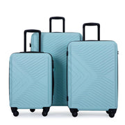 Travelhouse TH1065GRE 3 Piece Luggage Set Hardshell Lightweight Suitcase, Green