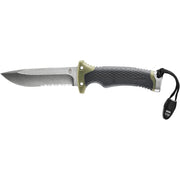 Gerber Survival 4.75'' Fixed Blade Knife with Fire Starter