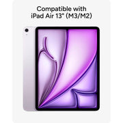ZAGG Glass Elite Screen Protector for Apple iPad Air 13 Inch M2 M3, Ultra-Strong Aluminosilicate Glass, Scratch-Resistant, Smudge-Free, Reinforced Edges, Clear