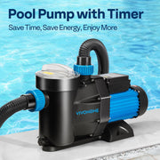 SPECSTAR 2.5 HP Powerful Self Primming 8880 GPH Swimming Pool Pump