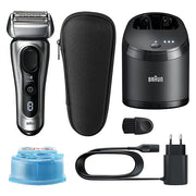 Braun 8457cc Electric Razor for Men, Series 8 8457cc Electric Foil Shaver with Precision Beard Trimmer, Galvano Sliver