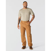 Carhartt Iconic B01 Firm Duck Double-Front Dungaree Work Utility Pants, Carhartt Brown, W33 x L32, 106679