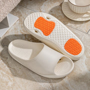 CassandraHayley Non-Slip House Slippers with Arch Support, Comfortable Indoor Outdoor Bathroom Shower Slippers, White, Sizes 5-12
