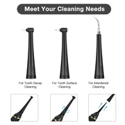 Laixi 104139 Electric Dental Calculus Remover Ultrasonic Portable Teeth Cleaner with 3 Cleaning Heads Rechargeable Oral Care Kit