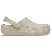 Crocs Classic Crafted Canvas Clogs, Lightweight Breathable, Stucco, Unisex Size 6 Women/4 Men, 211354-160