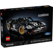 LEGO Technic 1966 Ford GT40 MKII Race Car, 793 Pieces, Black and Silver Collectible Model for Adults, 42223