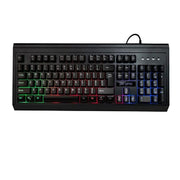 Periphio Rainbow Backlit Anti-Ghosting Keyboard with Adjustable Legs and Mouse