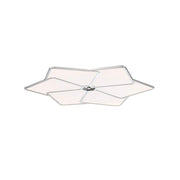 EuroFase Oliti 23 Inch LED Flush Mount Light Fixture, 25W Dimmable, Silver Chrome, 2250 Lumens, 3500K, 34109-014