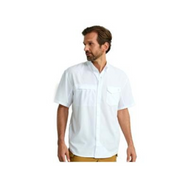 Huk Tide Point Printed Short-Sleeve Shirt for Men - White - M