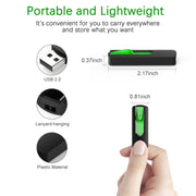 Kootion USB Flash Drive, 64GB Retractable Slide, USB 2.0, Multicolor, 5 Pack, U20064GBmulticolor5