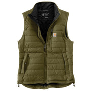 Carhartt Men's Gilliam Vest, Relaxed Fit Lightweight Insulated, Dark Bronzed Green, Large, 102286