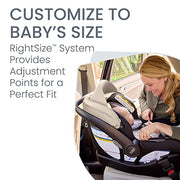 Britax Willow Brook S+ Infant Car Seat and Brook+ Toddler Stroller Travel System with Alpine Base, Sand Onyx, 89718623