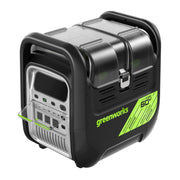 Greenworks 2976402 60V Portable Power Station, 2000W Pure Sine Wave Inverter, 4 Battery Slots, USB-C and USB-A Ports, Bluetooth Connectivity, LED Light, Fast Charger