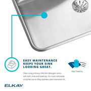 Elkay LRAD2219553 Gourmet Lustertone Sink