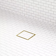 Signature Hardware SH4396079BG 955251S6 6 Inch TileIn Square Shower Drain, Brushed Gold