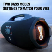 JBL Boombox 4 Portable Waterproof Bluetooth Speaker, Black, 34 Hours Playtime, AI Sound Boost, Multi-Speaker Connection