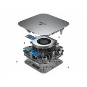 HP Thunderbolt 4 100W G6 Dock, Silver, 5 USB Ports, 4 Display Support, 120W Charging, Wired Connectivity