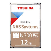 Toshiba N300 Pro Internal Hard Drive, 12TB, 7200 RPM, 512MB Cache, SATA 6.0Gb/s, 3.5-Inch, HDWG51CXZSTB
