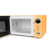 Nostalgia NRMO7OR6A Retro Compact Countertop Microwave Oven - 0.7 Cu. Ft. - 700-Watts with LED Digital Display