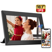 Fangor F-DZXK-01 WiFi Digital Picture Frame 10.1 Inch IPS Touch Screen with 16GB Memory