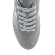No Boundaries Women's Platform Sporty Sneakers, Lace-Up, Memory Foam Insole, Grey, Size 10