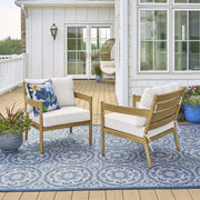 Better Homes & Gardens BH5628059664003 Astrid Outdoor Lounge Chair, 2 Pack, Yellow