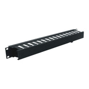 Middle Atlantic PHCM Horizontal Cable Manager, Plastic, 1U Rack Height, 2in Depth, Removable Hinged Cover, PHCM-1-2