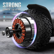 MAGIC HOVER HG2-Black Warrior Off-Road Hoverboard, Black, 8.5
