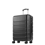 edx Hardside Carry-On Luggage, 20-Inch Lightweight Expandable Hard Shell ABS Suitcase, 360 Spinner Wheels, TSA Lock, Black
