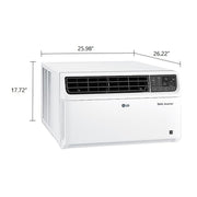 LG LW2422IVSM 23,500 BTU 1,440 Sq. ft. Dual Inverter Smart Window Air Conditioner, White