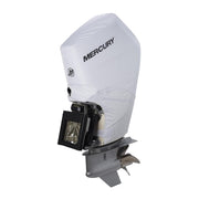 Mercury Marine Tow-N-Stow Outboard Cover for 350-425hp V10 Verado Engines, White, Marine-Grade Polysoft II, 8M0228538
