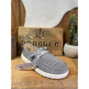 Heydude Womens Wendy Stretch Sox Slip-On Loafer, Light Grey, Size 6, 41878-007