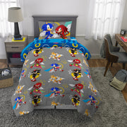 Sonic 7B2266 Kids Full Bed in a Bag, 6Pc Bedding Set