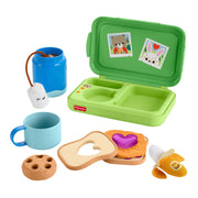 Fisher-Price Friendship Forest Activity Lunchbox, Camping-Themed Pretend Play Toy, Multi-Color, 9 Pieces, JLC01