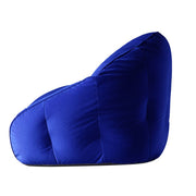 Idea Nuova Urban Shop Velvet Plush Bean Bag Sofa Chair for Kids and Adults, Navy Blue, 27 in Diameter x 32 in Height