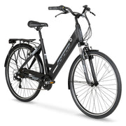 Hyper HYP-E700-1106 Bicycles E-Ride Electric Pedal Assist Commuter Bike, 700C Wheels, Black
