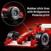 LEGO Icons Ferrari F2004 Michael Schumacher Building Set, 735 Pieces, Working Steering, Detailed V10 Engine, Collector's Display Stand, 6588524