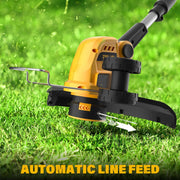 ZEGJAW ZJ523+220 10 Inch 2-in-1 Weed Wacker and Cordless Leaf Blower Combo Kit, 12 Inch String Trimmer Lawn Edger, 2x 2.0Ah Batteries, Charger