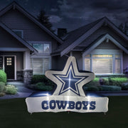 Logo Brands Dallas Cowboys Pre-Lit Team Inflatable, Multicolor - Portable
