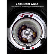 Stainless Steel Aromaster Burr Coffee Grinder, Coffee Bean Grinder